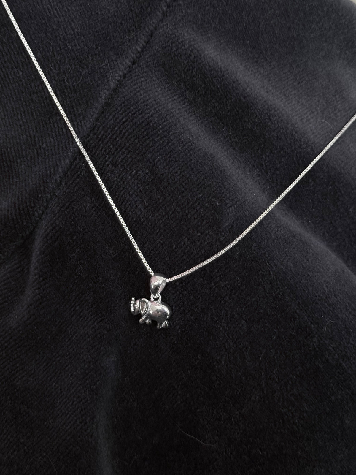 Cadena elefante Plata italiana 925