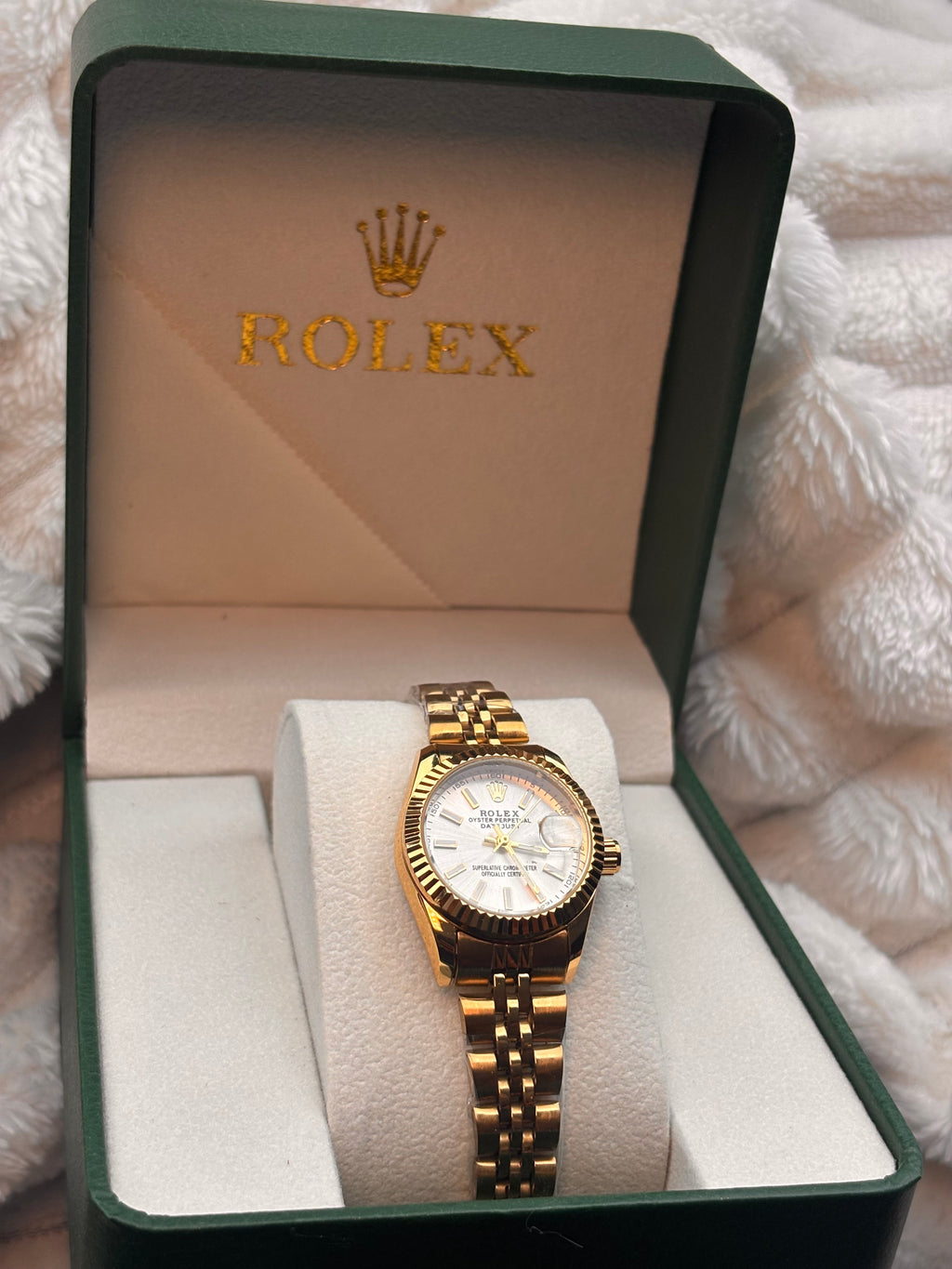 Reloj Date just dorado REMARCADO