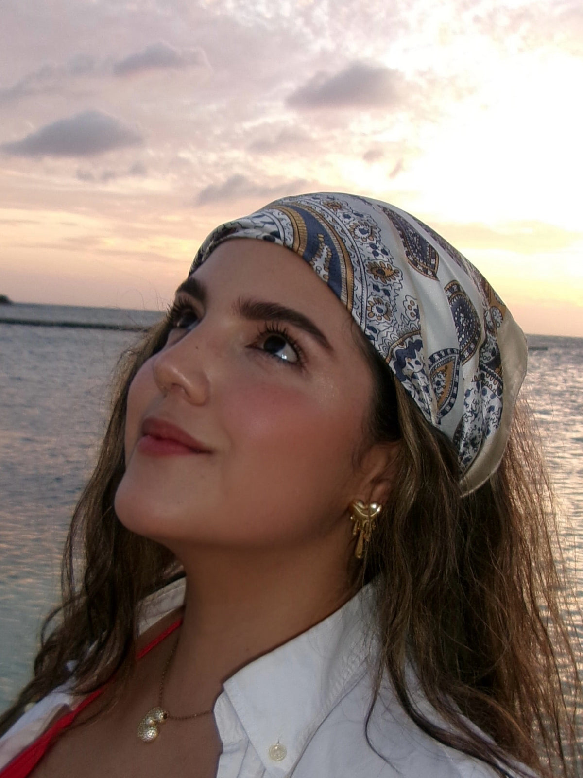 Aretes corazón gota