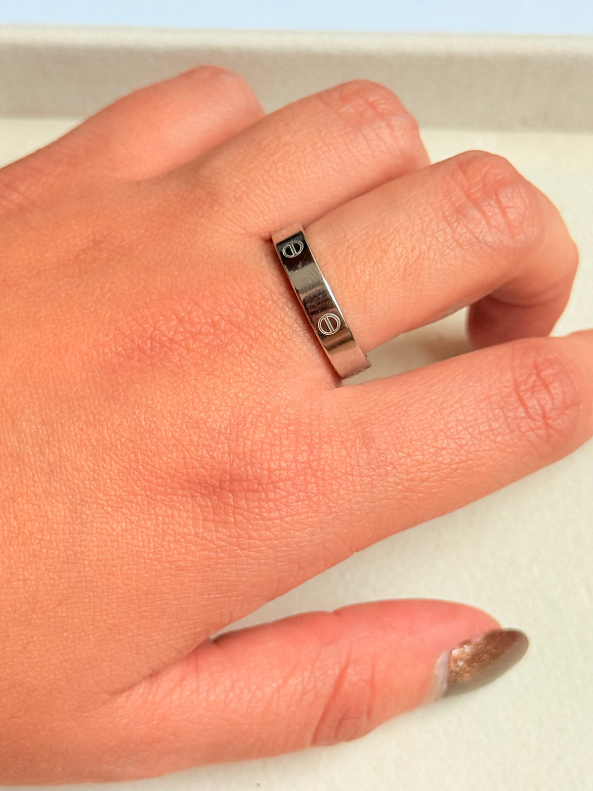 Anillo love PLATA