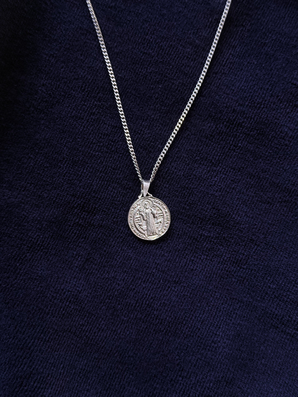 Cadena San Benito Plata italiana Ley 925