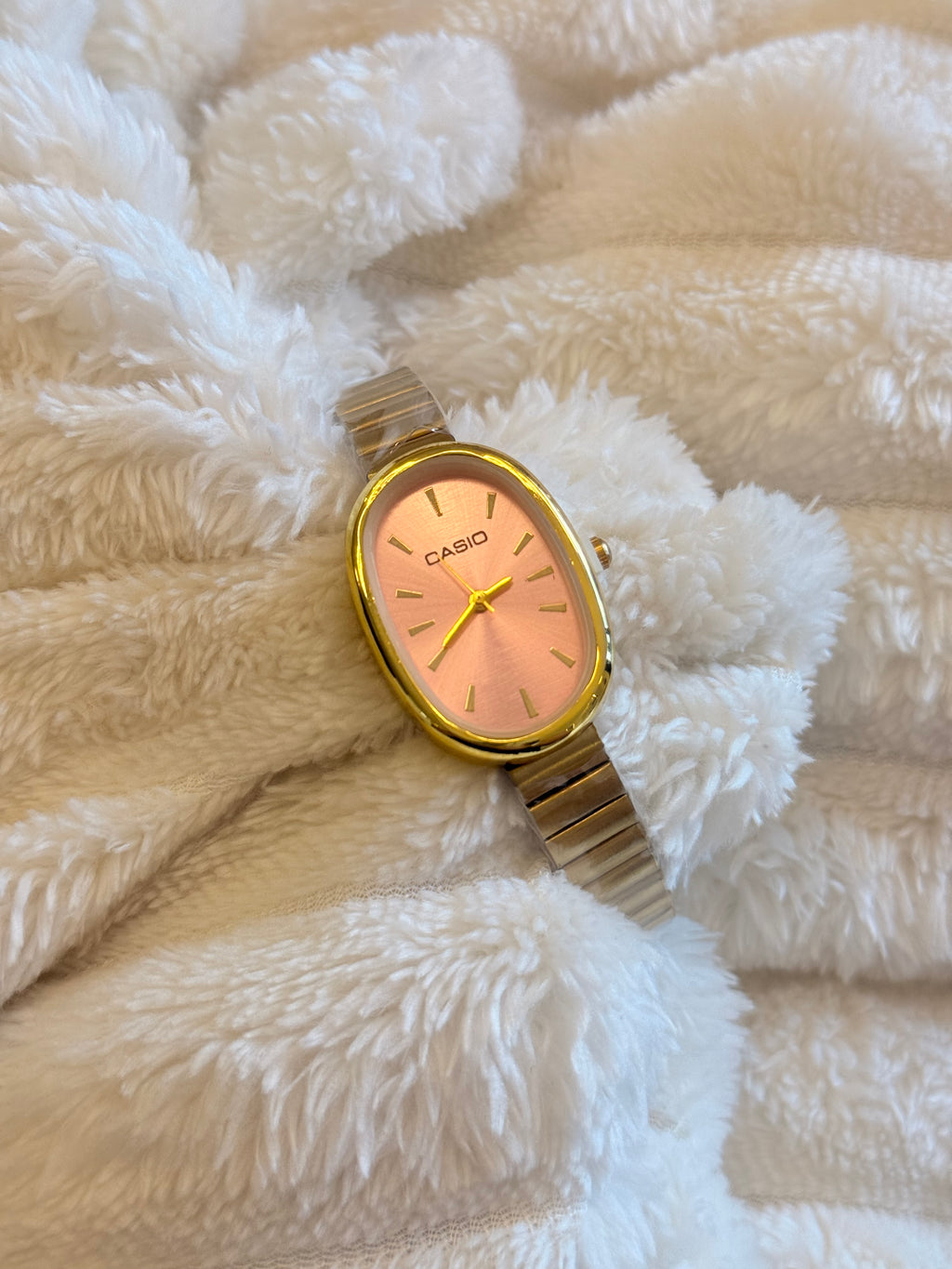 Reloj Casio cara rosada