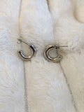 Argollas mini hoops c plateado