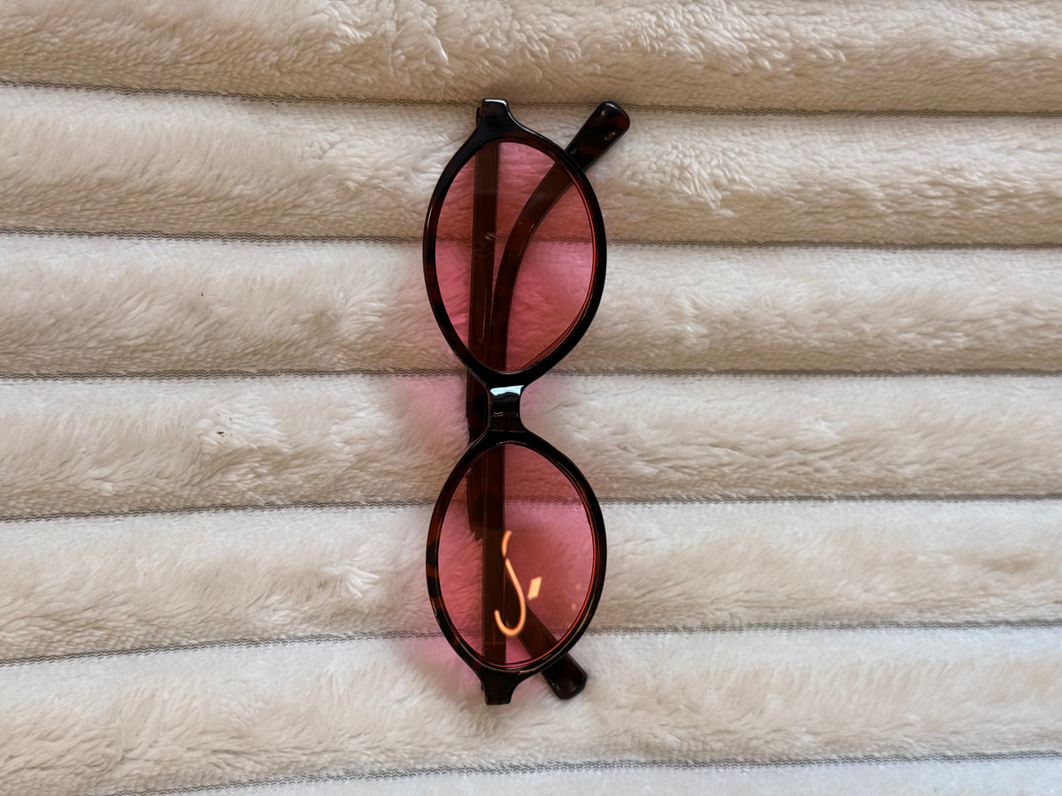 Gafas Redondas Vintage rosadas