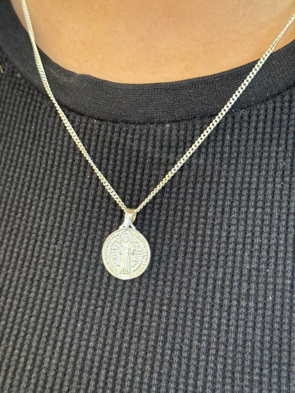 Cadena San Benito Plata italiana Ley 925