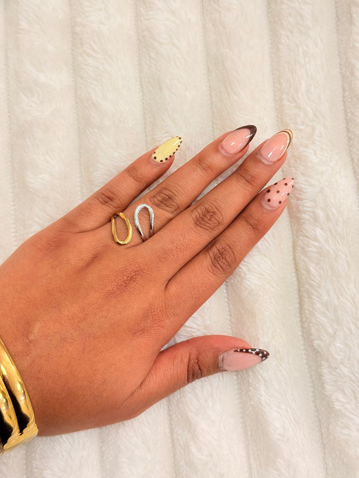 Anillo bicolor lua
