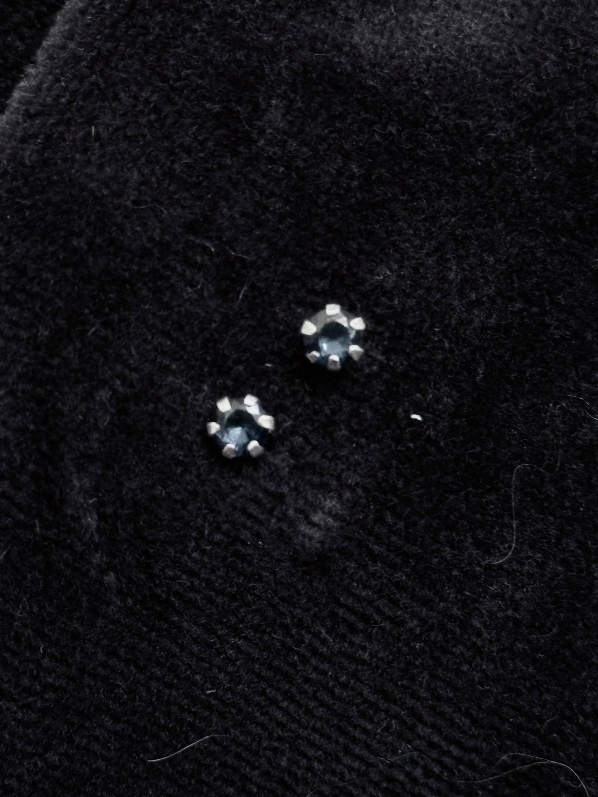 Aretes ortopédicos redondos azules Plata italiana ley 925