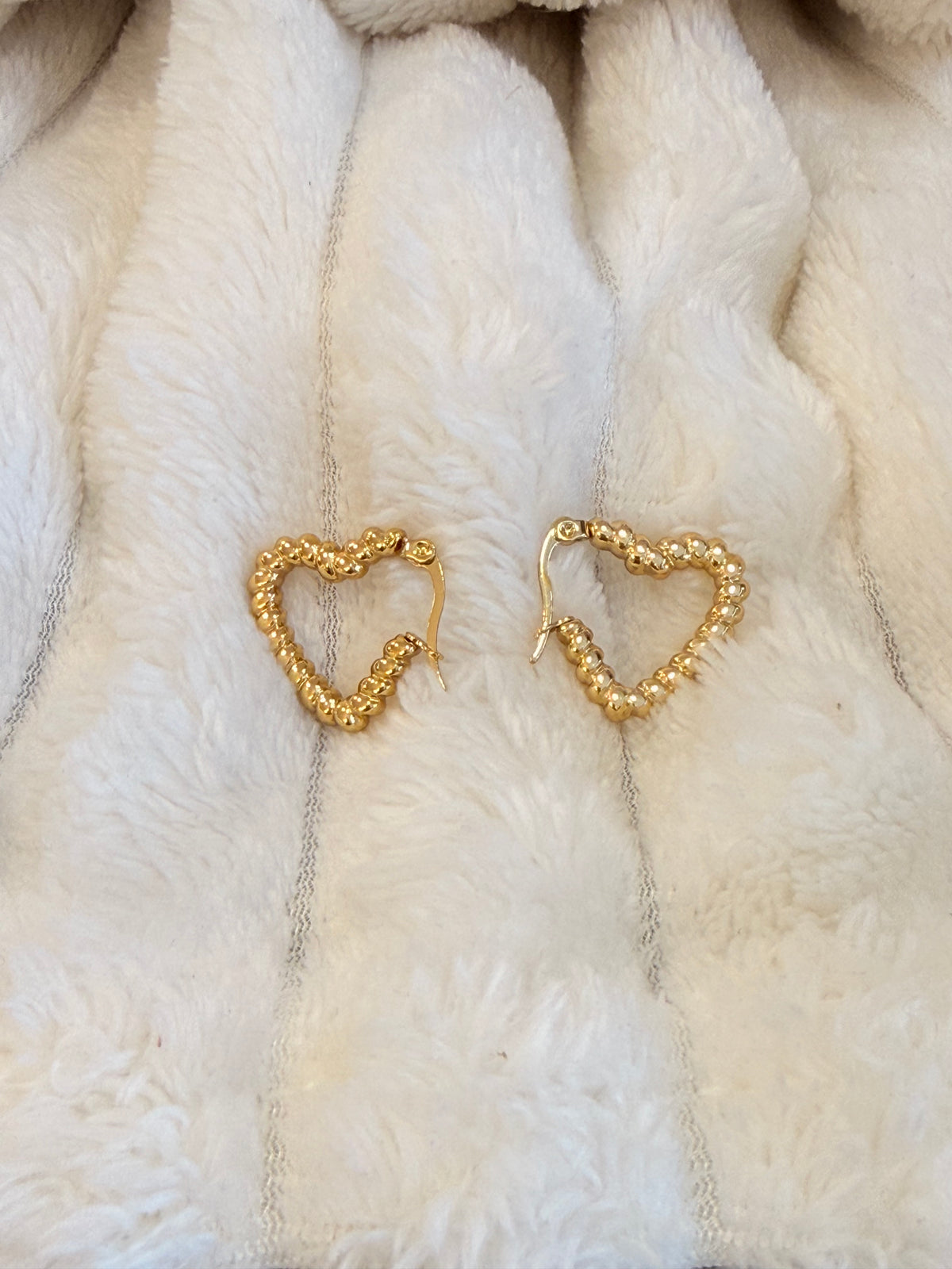 Argollas corazón balín