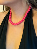 Collar chicle fucsia