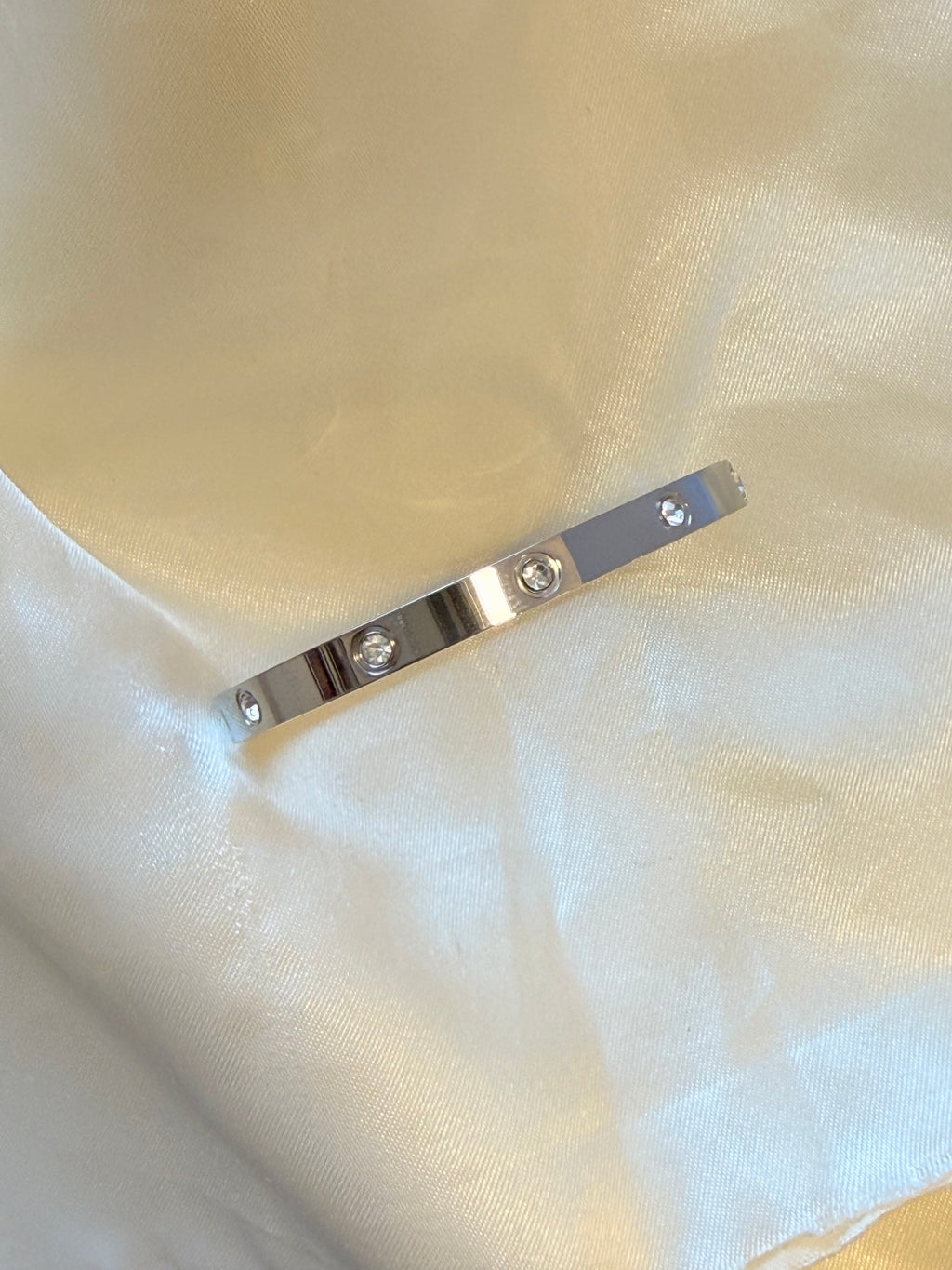 Pulsera shine plateada