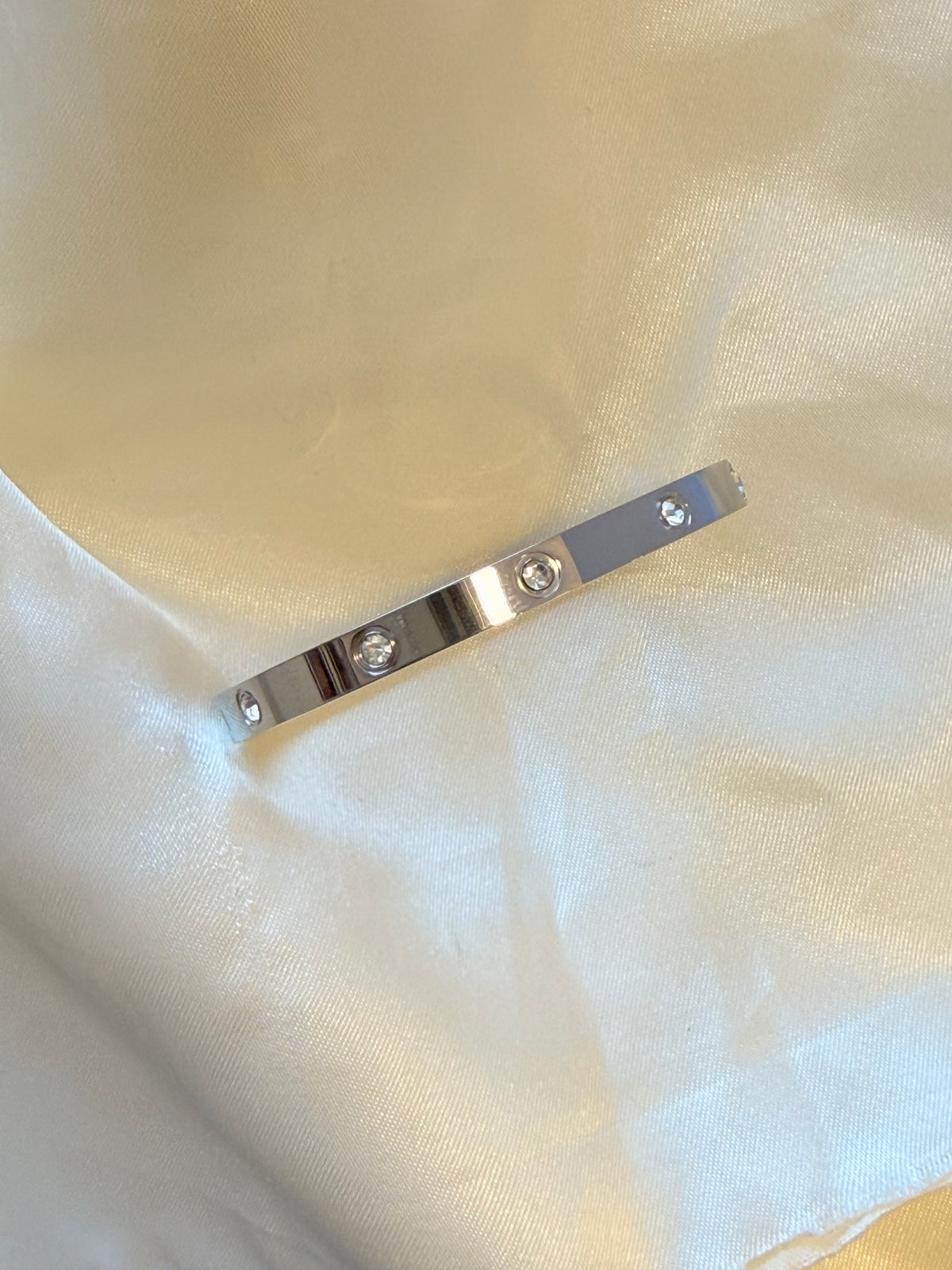 Pulsera shine plateada