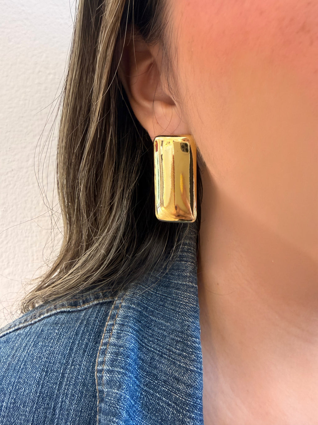 Aretes rectángulo elegante