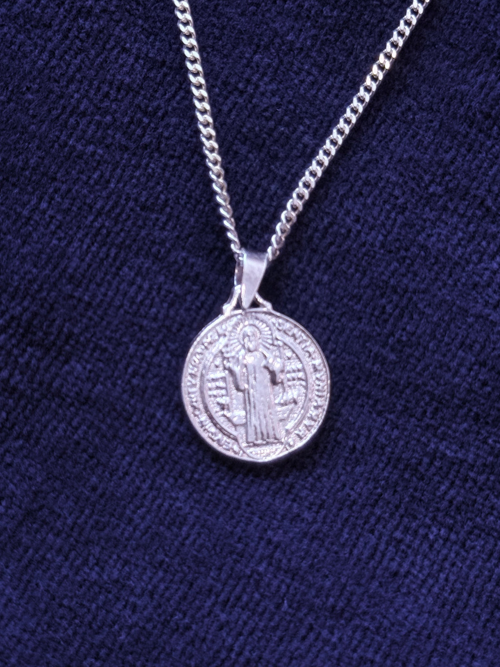 Cadena San Benito Plata italiana Ley 925