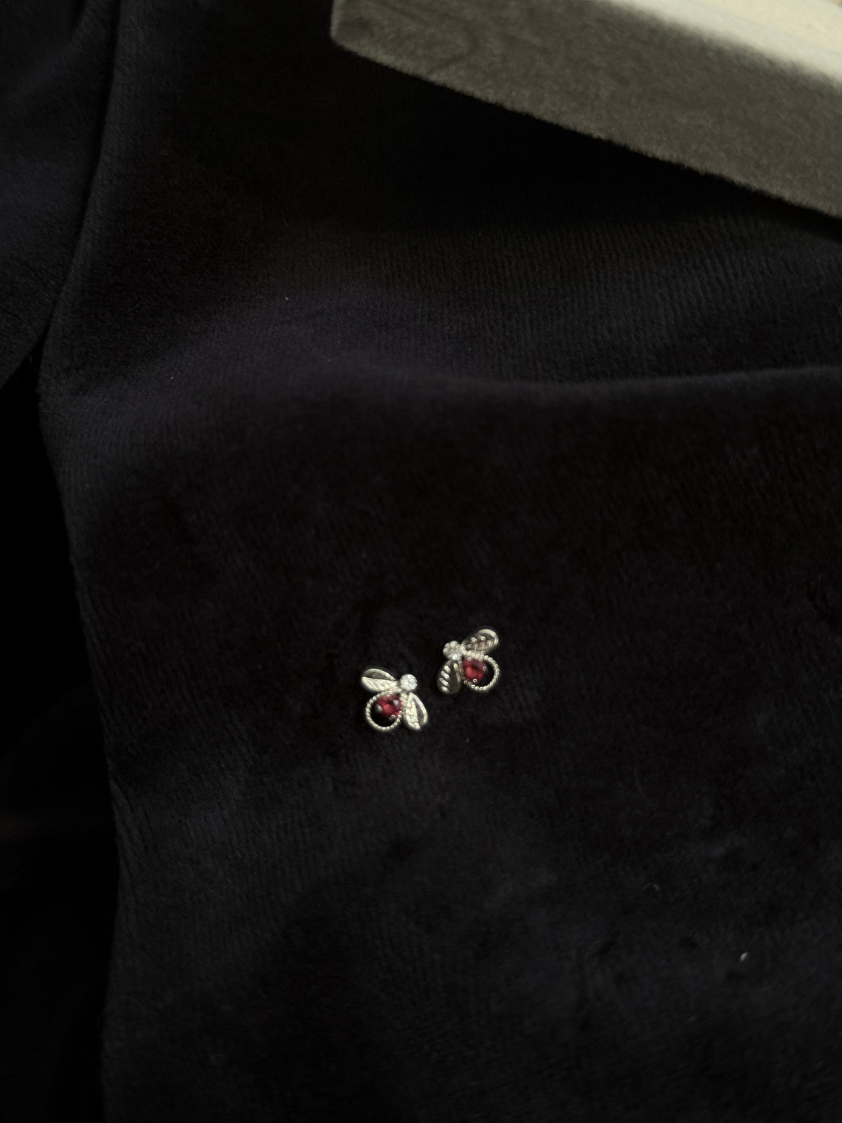 Aretes ortopédicos abeja Plata italiana ley 925