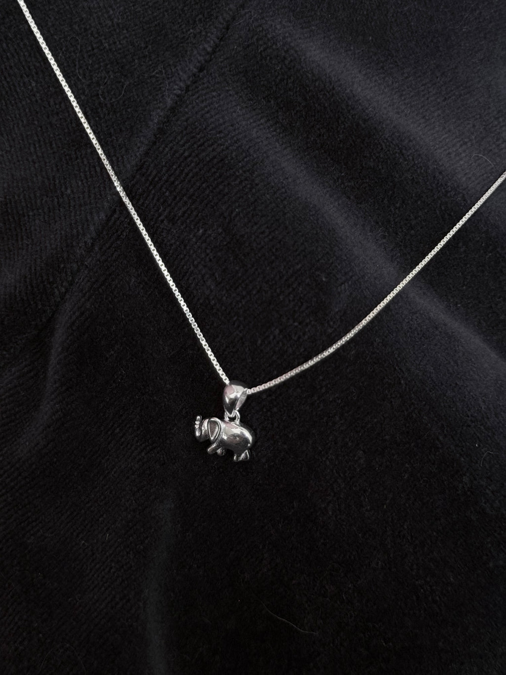 Cadena elefante Plata italiana 925