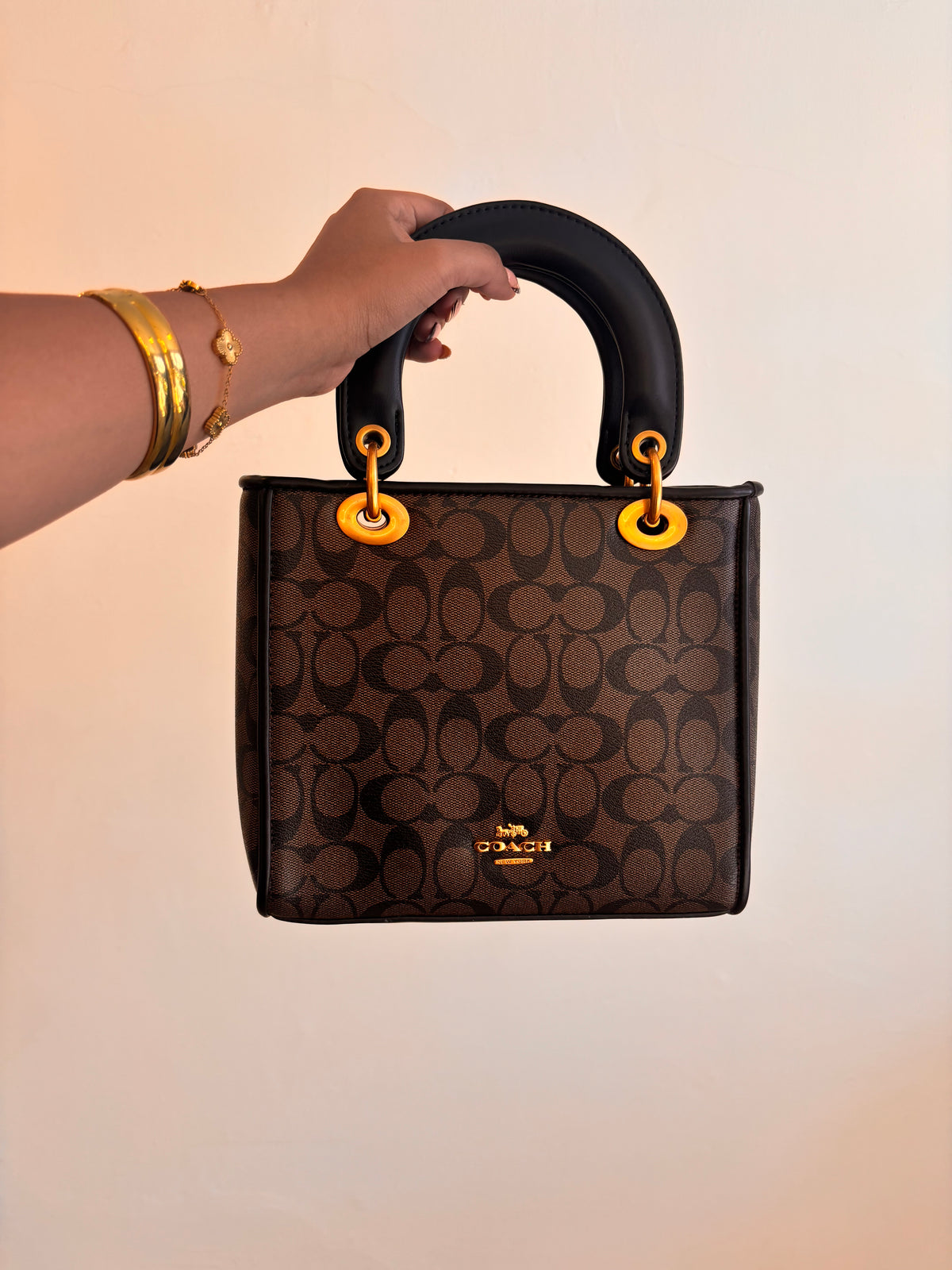 Cartera coach remarcada