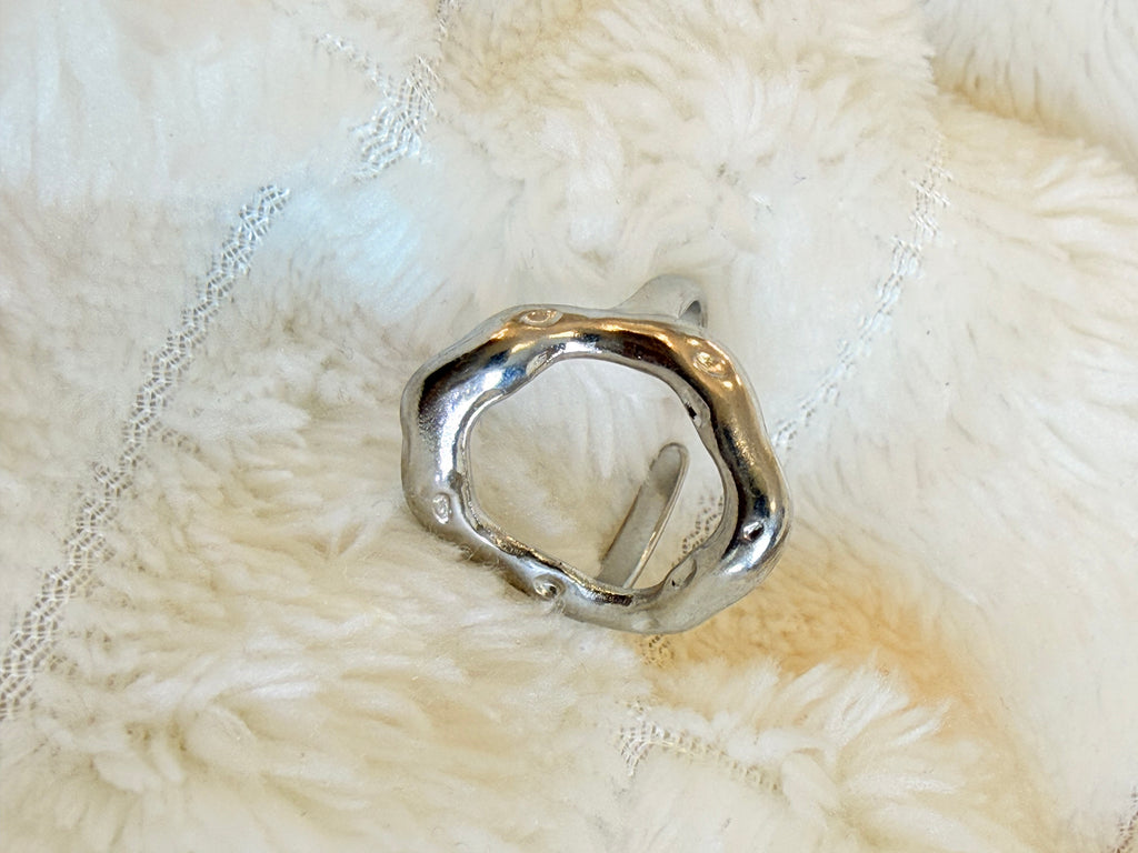 Anillo circle plateado