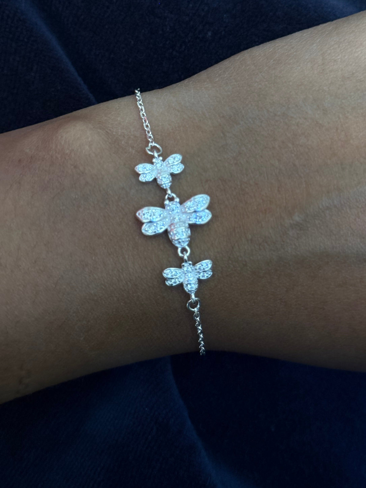 Pulsera luciérnaga Plata italiana ley 925