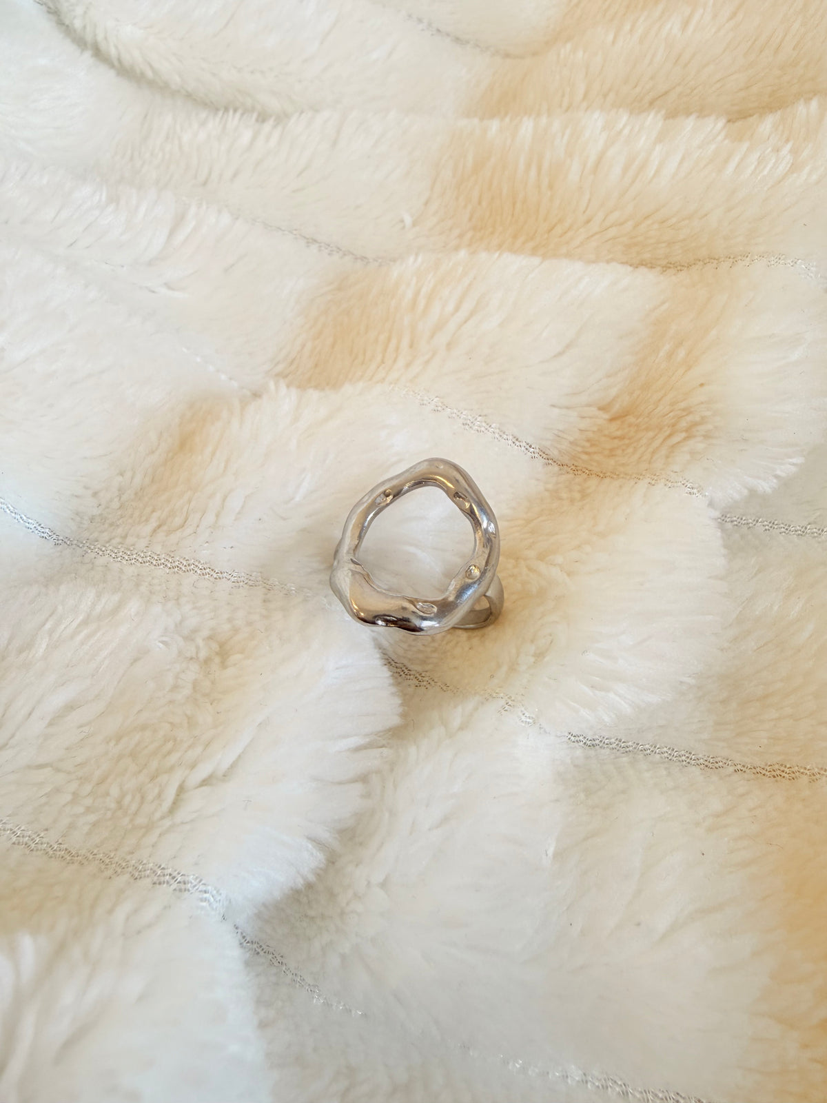 Anillo circle plateado
