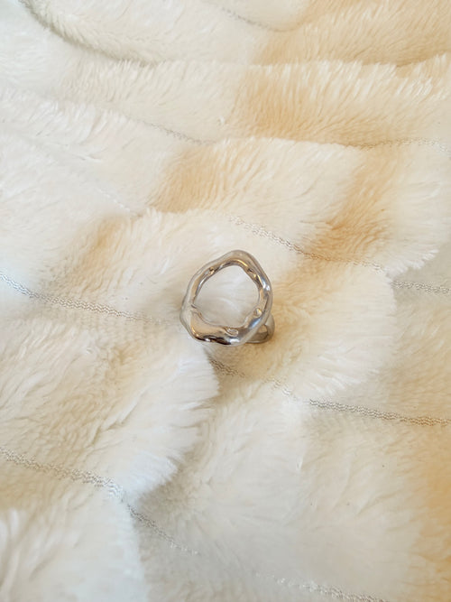 Anillo circle plateado