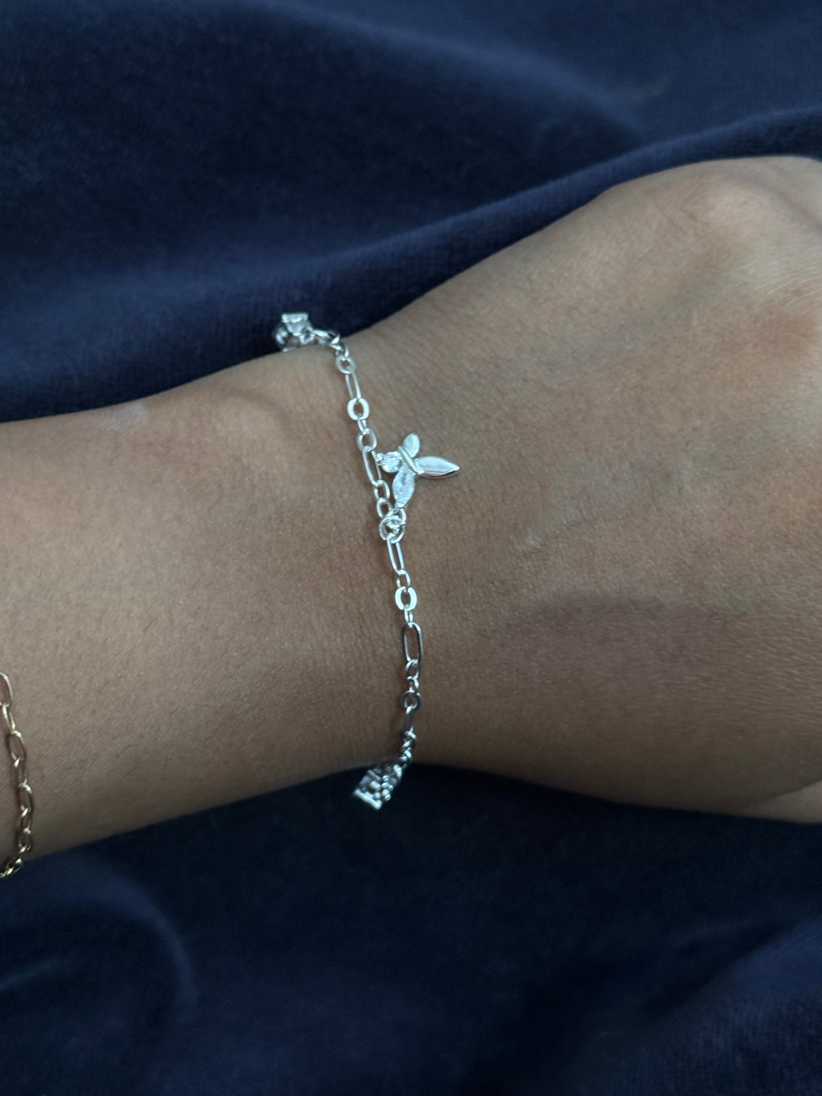 Pulsera charms Plata italiana ley 925