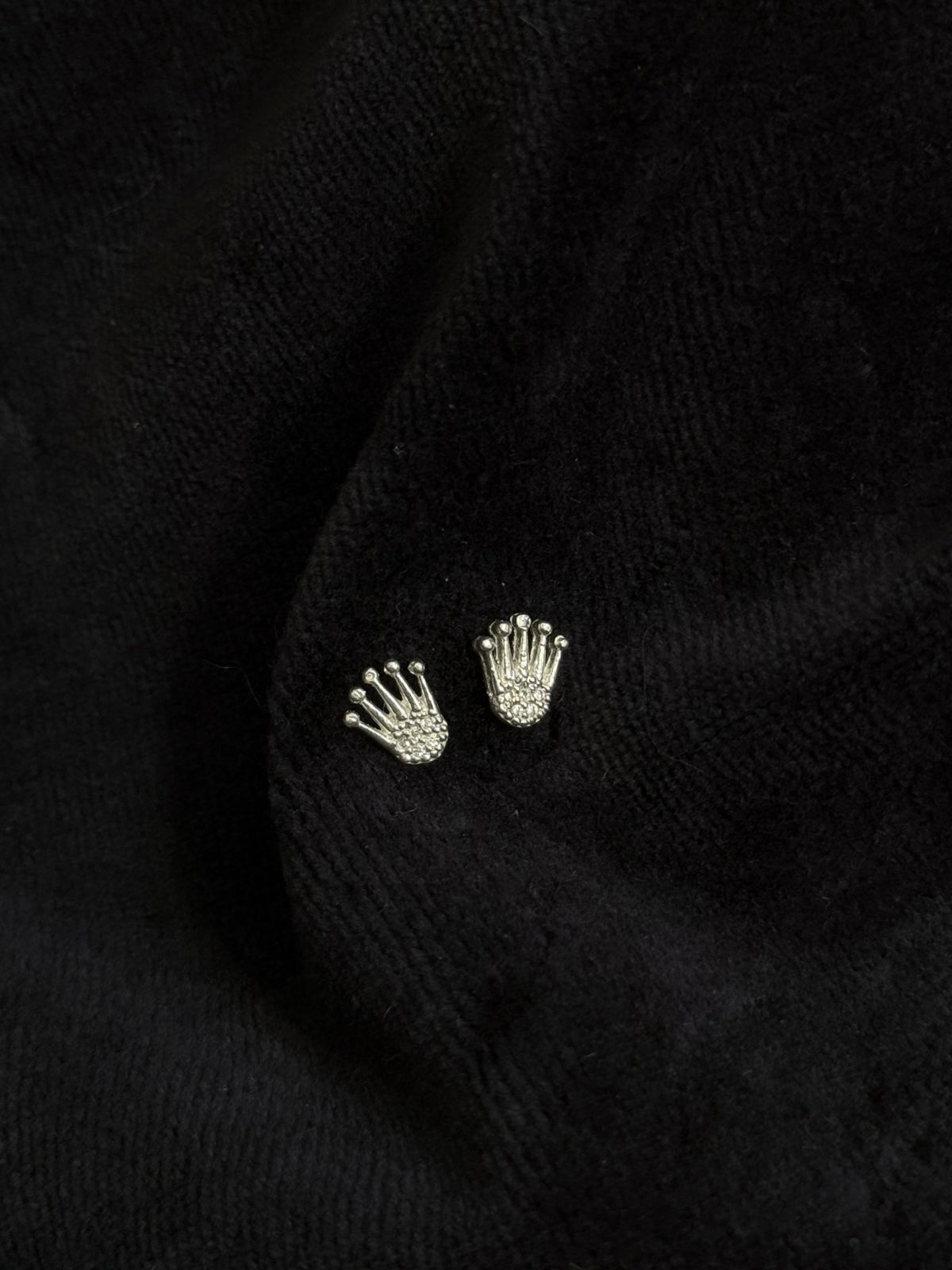 Aretes ortopédicos Corona Plata italiana ley 925