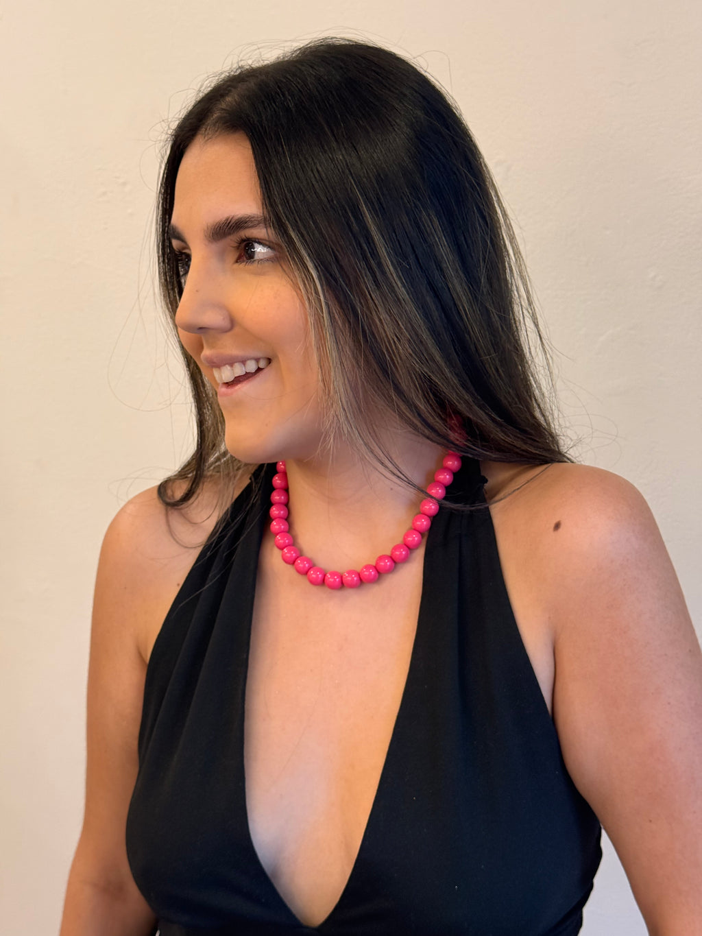 Collar chicle fucsia