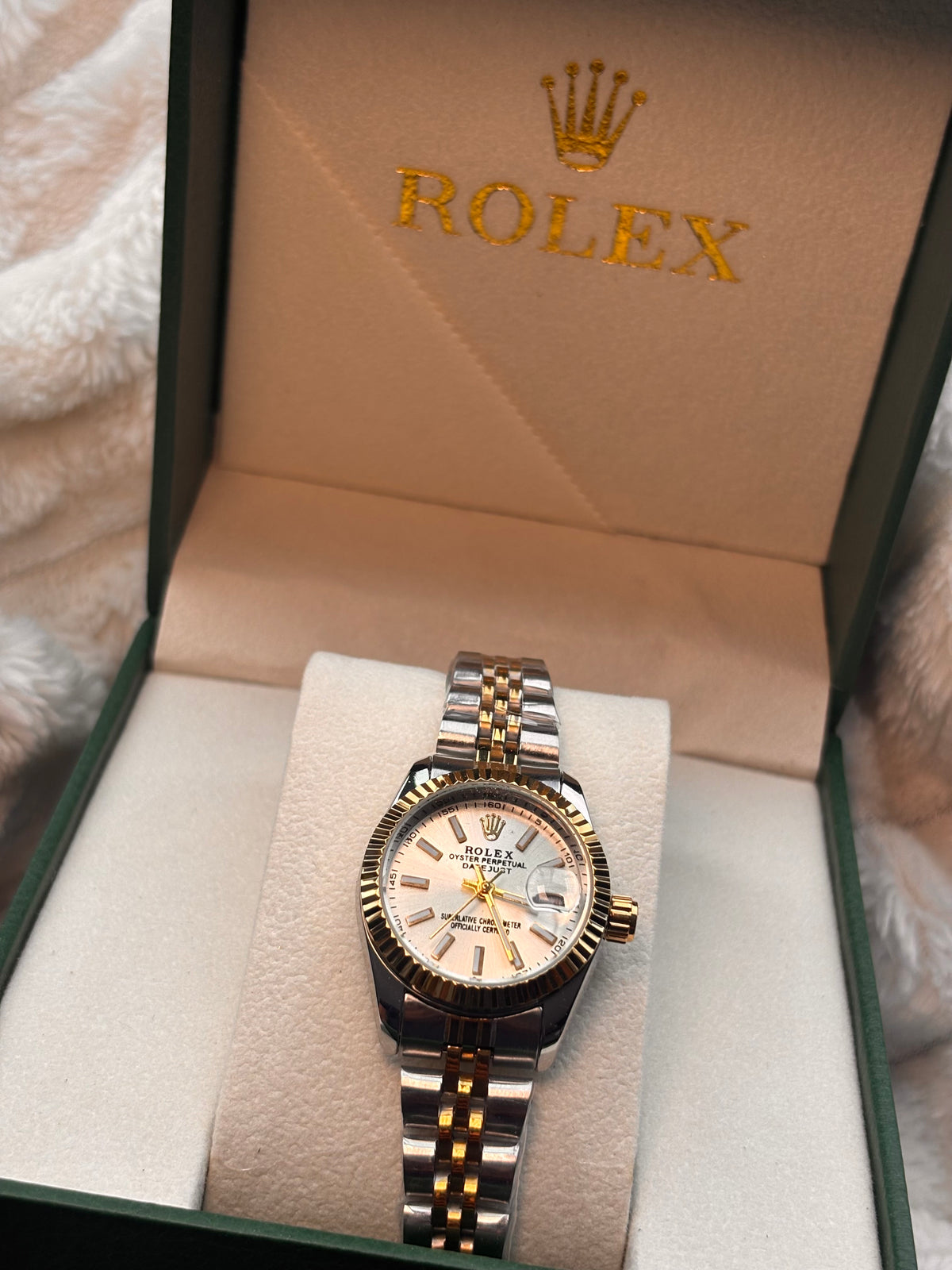 Reloj Date Just bicolor REMARCADO